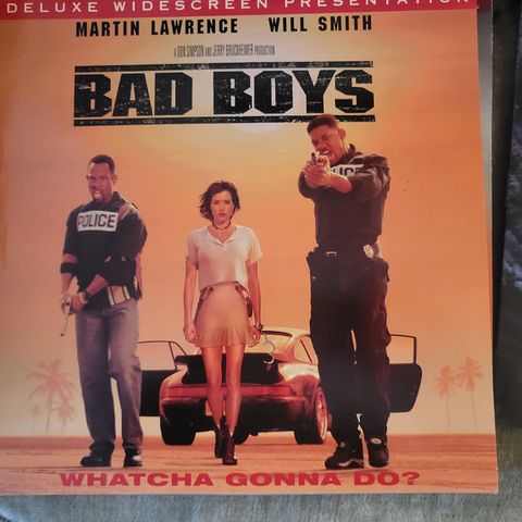 Bad Boys laserdisc med Martin Lawrence og Will Smith