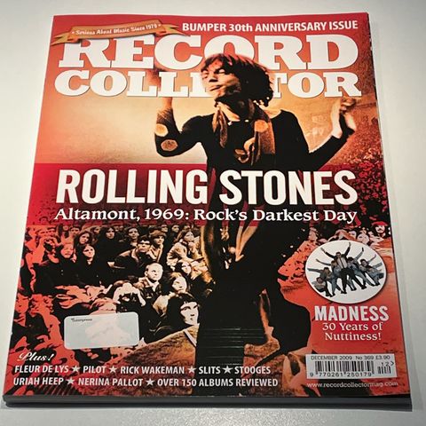 ROLLING STONES Altamont 1969 + Madness – Record Collector no. 369 des. 2009