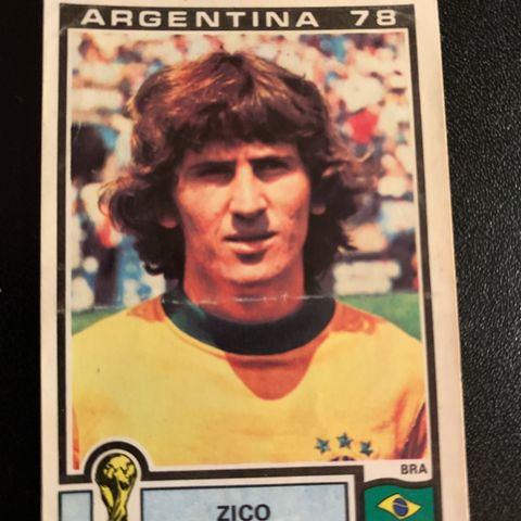 Rookie Zico Brasil Argentina 78 Fotballkort Panini VM 1978