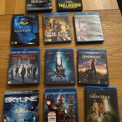 Blu-rays diverse sjangre