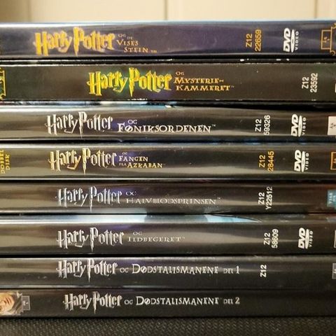 Harry Potter alle 8 filmene
