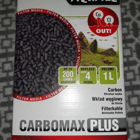 Filtermateriale, carbon 1 liter.