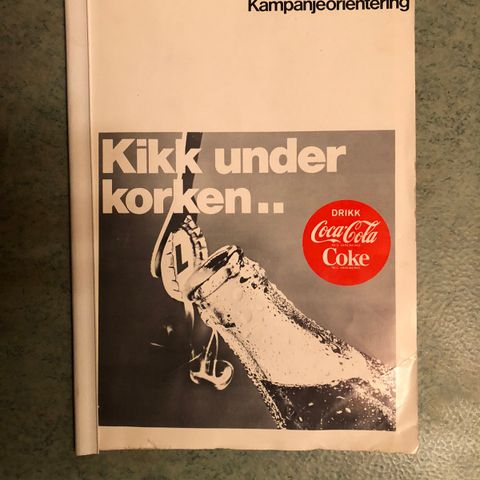 Coca Cola sin første store kampanje 1969