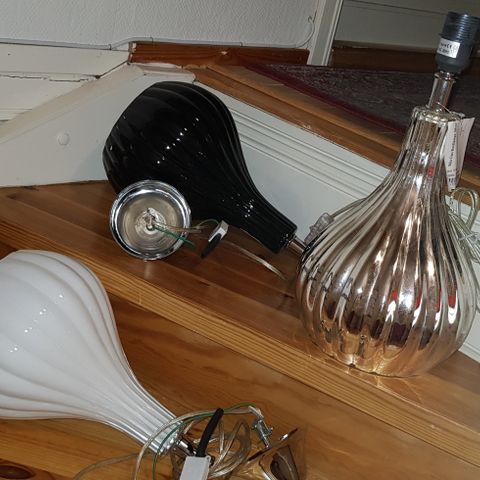3 new lamps taklampe bordlampe H31cm plus