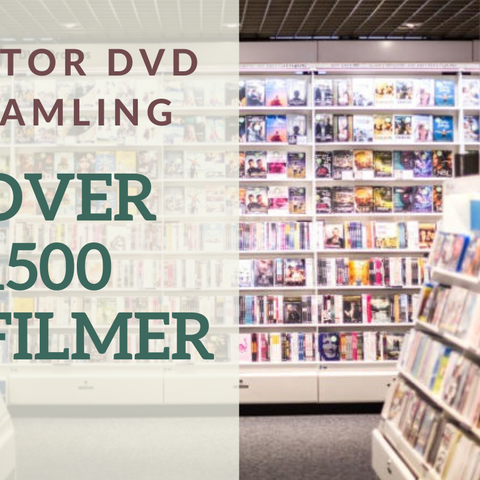 Stor DVD Samling med over 2000 titler – 3 filmer for 2