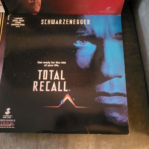 Total Recall laserdisc med Arnold Schwarzenegger