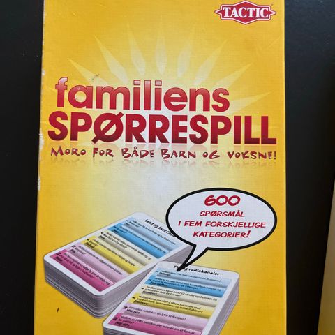 Familiens spørrespill - sommerferie