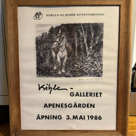 Litografi / Harald Kihle / Kihlegalleriet / Horten og Borre Kunstforening 1986