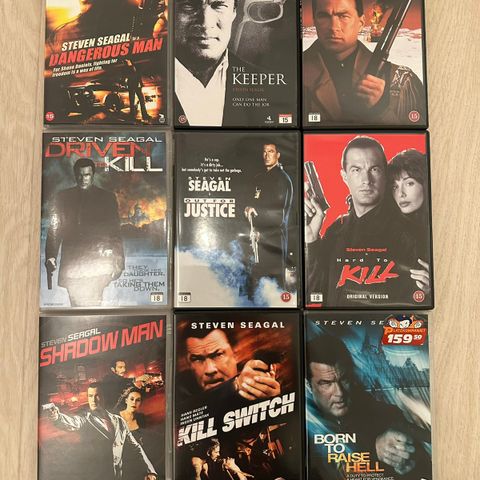 Steven Seagal DVDs