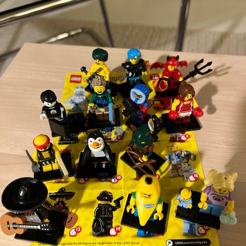 LEGO minifigures serie 16 (mangler 3)