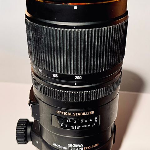 Sigma 70-200 APO DG HDM 2,8 til Canon EF