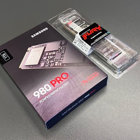 Samsung 980 PRO SSD 1 TB / Kingston Fury 16 GB