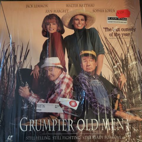 Grumpier Old Men laserdisc. Sophia Loren, jack Lemmon, Walter Matthau