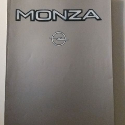 OPEL MONZA -brosjyre. (Monza A2 1982-1986) (NORSK tekst)