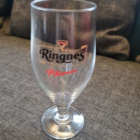 Ringnes pils glass. 0.33 l. Sett på 9.