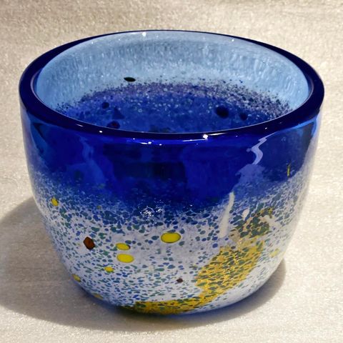 Hadeland kunstglass - bolle/ vase