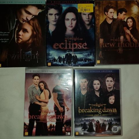 The Twilight Saga, alle 5 filmer