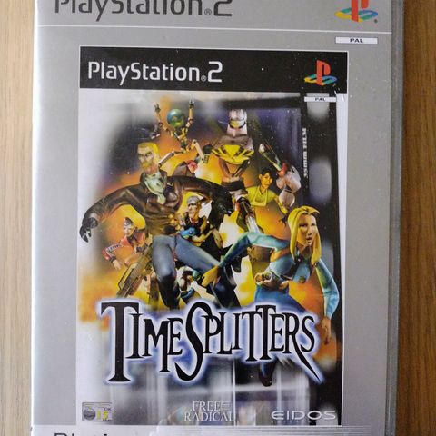 PS2 spill. Time Splitters. Platinum. Med manual.