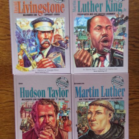 Martin Luther, David Livingstone, Hudson Taylor & Martin Luther King jr.