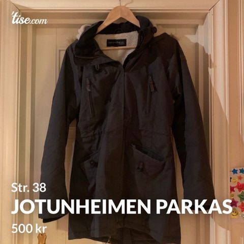 Jotunheim parkas med fuskepels