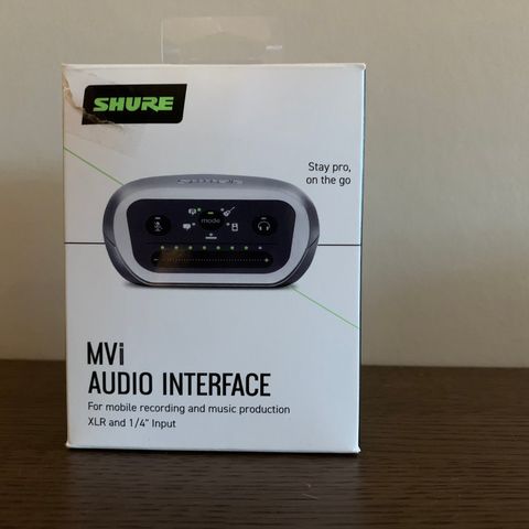 MVI audio interface fra Shure, kun brukt 1 gang