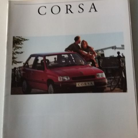 OPEL CORSA -brosjyre. (NORSK)