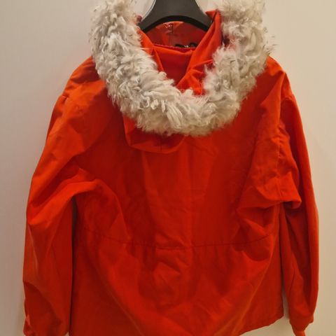 Vintage skidress med ekte ull/pelskant