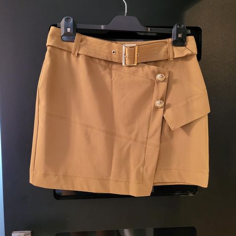 River Island Khaki Mini Skjørt M