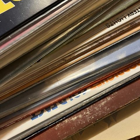 Vinyl LP plater, 9 stk Paul Simon, Donovan, van Morrison, moviestar, ..