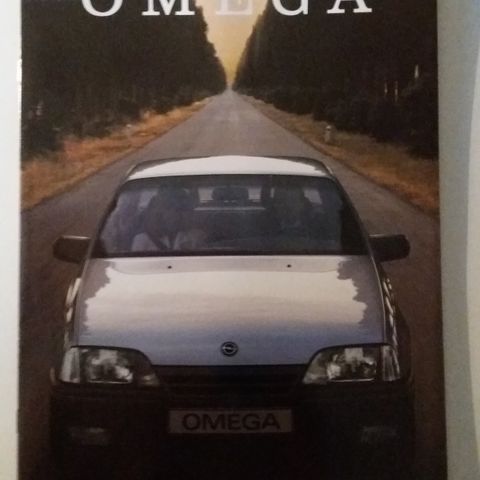 1990 OPEL OMEGA -brosjyre. (NORSK)