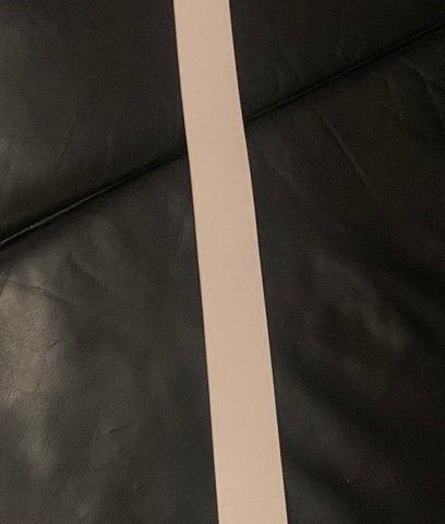 Michael Kors syntetisk belte, hvit, Str 113 cm, 4cm bredt.