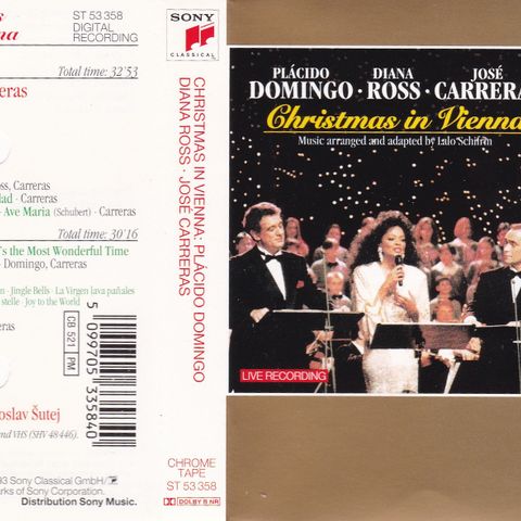 Placido Domingo, Diana Ross, Jose Carreras - Christmas in Vienna