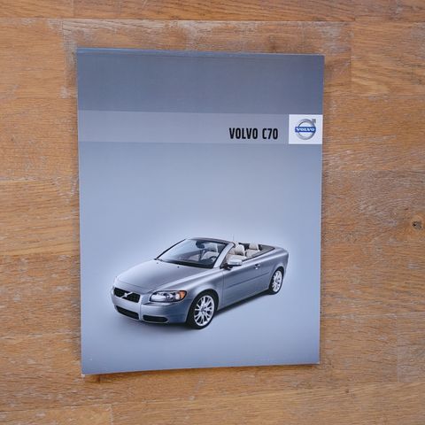 Brosjyre Volvo C70 2008