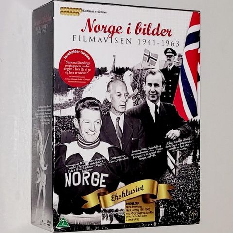 13 DVD.NORGE I BILDER.FILMAVISEN 1941-1963.DOKUMENTAR.