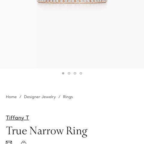 Tiffany True Narrow Ring - Rosegull