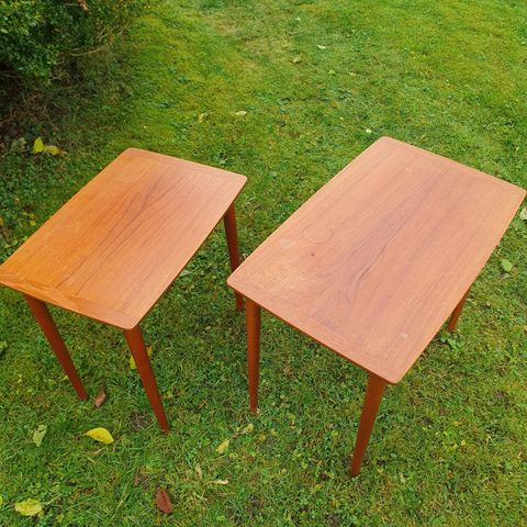 Vintage teak settebord