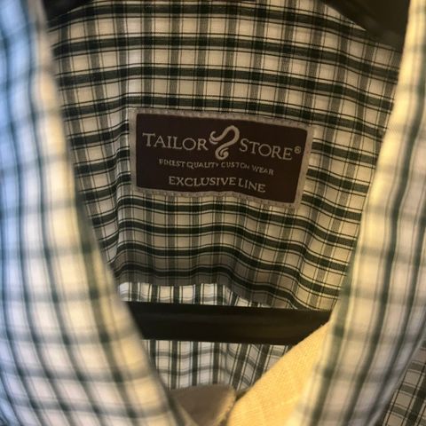 Tailor Store grønn rutete skjorte