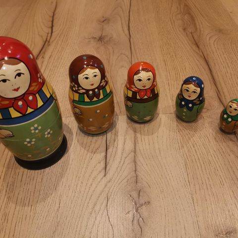 Matryoshka dukker ussr, ssrs. Gamle