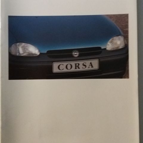 1993 OPEL CORSA -brosjyre. (NORSK)