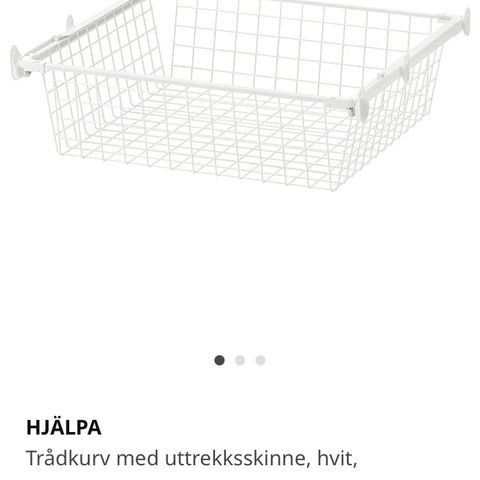 Hjälpa trådkurv til Småstad fra Ikea