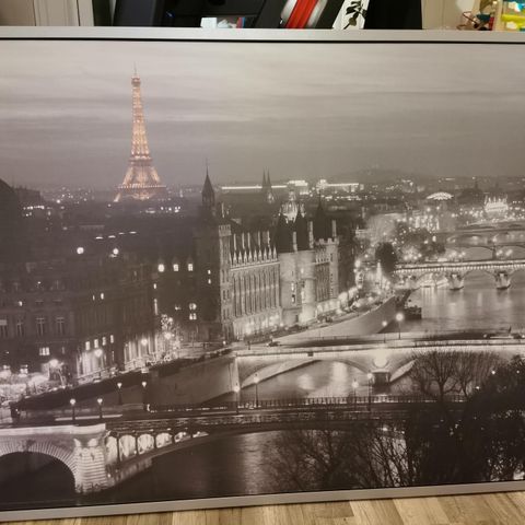 Stort og vakkert bilde av Paris 140 x 100 cm