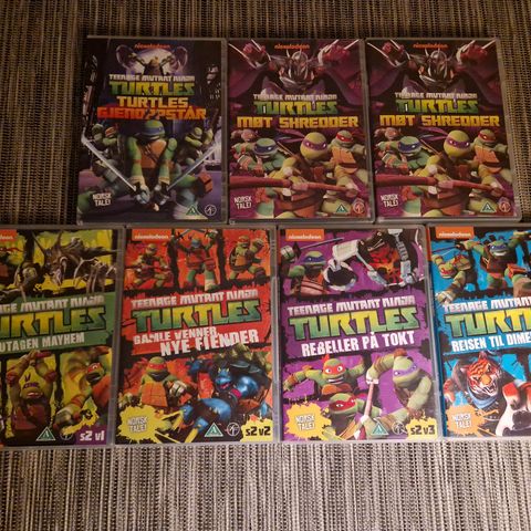 Teenage Mutant Ninja Turles diverse DVDer