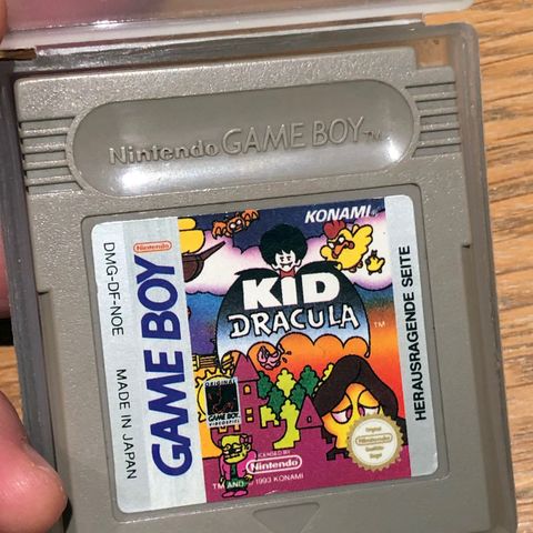 Kid Dracula til Gameboy selges (m/ plastetui)