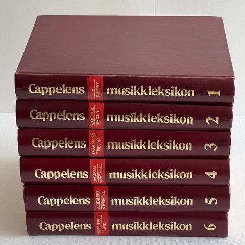 Cappelens musikk leksikon - 6 bind