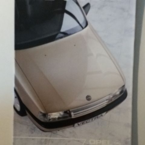 1989 Opel VECTRA -brosjyre. (NORSK)