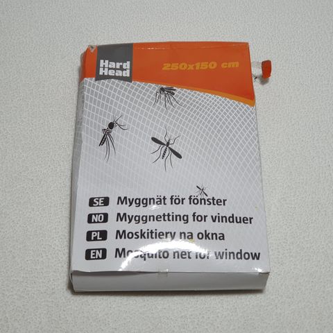 Myggnetting / Insektsnetting til vindu (250 x 150cm)