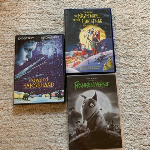 Samling Tim Burton DVD