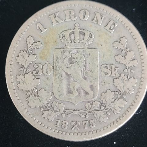 1 Krone / 30 Skilling  1875 Norge