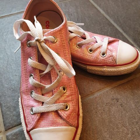 Converce rosa glitter  fritidssko str.34