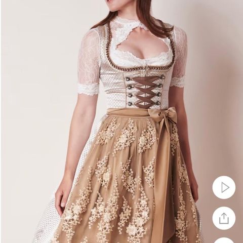 Dirndl Kruger Oktoberfestkjole til leie